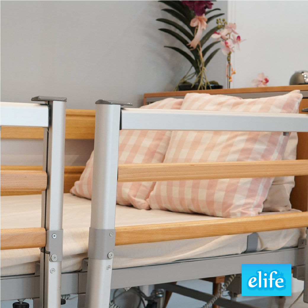 ราวกั้นอลูมิเนียมสำหรับเตียงไฟฟ้า ผู้สูงอายุ ผู้ป่วย Bed rail รุ่น EB-3C